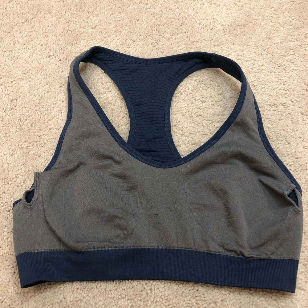 Amazing Sports Bra Blue Medium Support Bra Top - Picture 6 of 9
